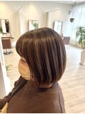 脱白髪染めハイライト