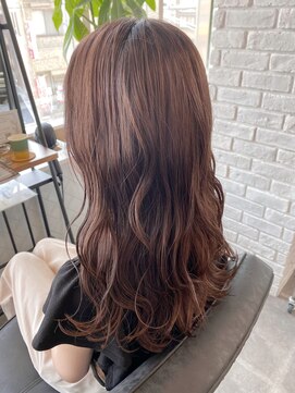 アールフランプラス(arFranc+) ロング×ラベンダーブラウン