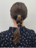 セルフアレンジ、みつあみアレンジ