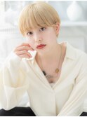 外国人風ハイトーンカラーショートマッシュTb2越谷10代20代30代