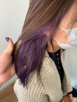 イーストハムアネーロ(EAST HAM anello) インナーカラー /パープル