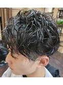 なみ巻きパーマ
