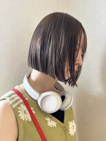 ボコカ(bococa)&nbsp;切りっぱなしボブ/ブリーチなしカラー/中明度ベージュ