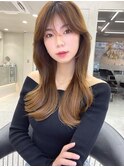 髪質改善　レイヤーカット　顔周りレイヤー　韓国ヘア　レイヤー