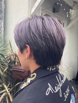 フリースタイル(Free Style) メンズショート×シルバーパープル【筑西市】