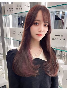 ノエロク 岐阜(noe rok) 【チェリーレッド】韓国風レイヤースタイル