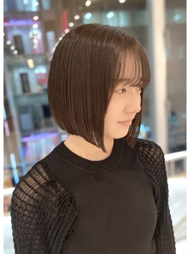 アロマ 仙台店(AROMA) 小顔カット×ツヤ感×ワンレンボブ