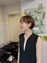 伸ばしかけミニボブ/ショートボブ/丸みボブ　渋谷