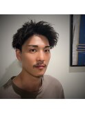 ツーブロックショート/ツイストスパイラル