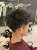 ツーブロックショート