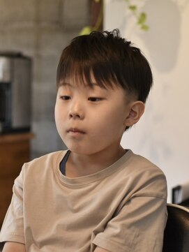 リム メンズヘア(LIM men's hair) 束感マッシュショートウルフ【キッズカット/メンズ/倉敷/中島/】