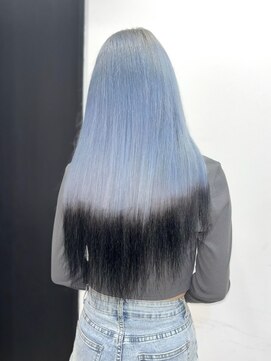 ラピステン 福岡天神 大名店(Lapis) エクステ80枚/ホワイトグレージュ/ミニウルフ/デジタルパーマ