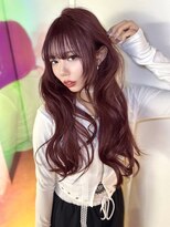 ユーフォリア 渋谷グランデ(Euphoria SHIBUYA GRANDE) ブリーチなしダブルカラー ワインレッドカラー