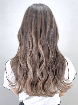 アルバム 銀座(ALBUM GINZA) ロング美髪韓国ヘアミルクティーオリーブベージュ_ba341251