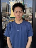 MEN'SHAIRウルフカルマパーマメンズショートイージーパーマ