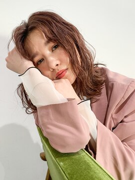 アルバム 渋谷パルコ(ALBUM) 韓国ヘアくびれヘアミルクティーオリーブベージュ_F20058