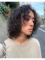 ナループロアオハナ(Nalu pu loa ohana)&nbsp;メンズミディアムハードパーマスパイラルパーマロン毛パーマ