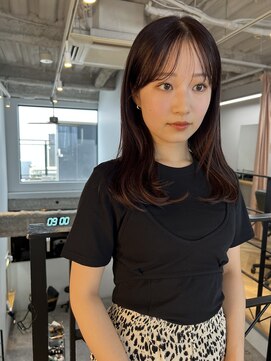 ヌープヘアーアイス(NUUP.hair ici) 夏暖色◎ブリーチなし艶感オレンジブラウン◎20代30代