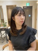 【杉本】レイヤーカット/ぱっつん前髪/髪質改善トリートメント