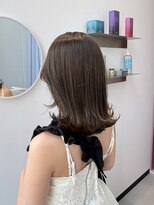 ソト 銀座(soto.)&nbsp;ミディアムヘア/暗めカラー/デザインカラー/オリーブベージュ