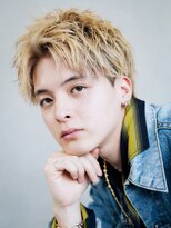 アルバム 銀座(ALBUM GINZA)&nbsp;サーフカールフェザーパーマ刈り上げセンターパート_F1030