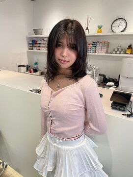 フィット ヒュー 千葉(fit hue) 黒髪/オリーブグレー/ココアベージュ/小顔/クラゲヘアー【千葉】