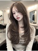 【韓国風】くびれミディ×シースルーバング