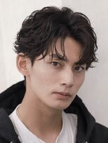 ルーシー 福岡大名店(LUCEY)&nbsp;センターパートフェザーパーマシャドウパーマメンズパーマ
