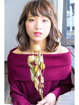 ノウェム バイ シーラス(novem by cirrus) 【novem by cirrus】 54 フリンジバング×グレージュ20代/30代