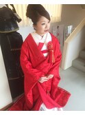 婚礼 着付け 赤無垢