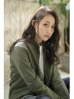 ソワン ドゥ ブレス 立花店(soin de brace) 大人ゆるふわフェザーロング/オリーブグレー