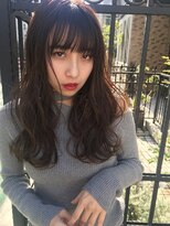 マリアバイアフロート(Maria by AFLOAT) 【山田】イルミナカラーレイヤー無造作カール暗髪ロングヘア