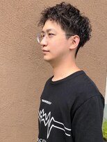 トップヘアー アヴェニュー 刈谷(TOPHAIR Avenue)&nbsp;人気のソフトツイスト王道マッシュ/前髪パーマ/アッシュブラック