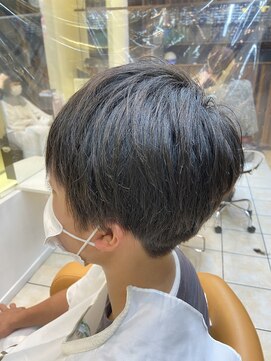 クオリス 上板橋店(QUALIS) チャイルドマッシュ刈り上げショート【モテ髪×束感】