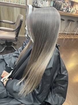 ディー エメ(D-aimer-) ハイトーンミルクティーグレージュ+エクステ