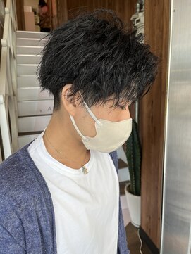 アヴァンス 天王寺店(AVANCE.) MEN'S HAIR ソフトツイスト×センターパート