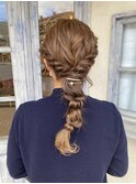 ロープ編みおろしアレンジ◎