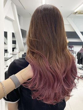 アライブ キチジョウジ(ALIVE Kichijoji) 【ALIVE吉祥寺】ピンクブラウングラデーション