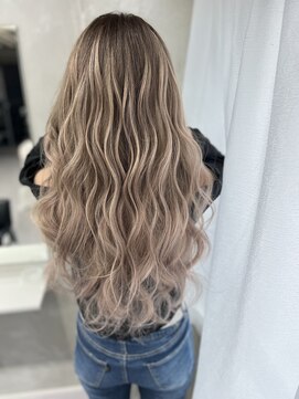 アルマバイロサ(ALMA by ROSA) ハイグレージュ×シールエクステ70枚　担当SE-YA