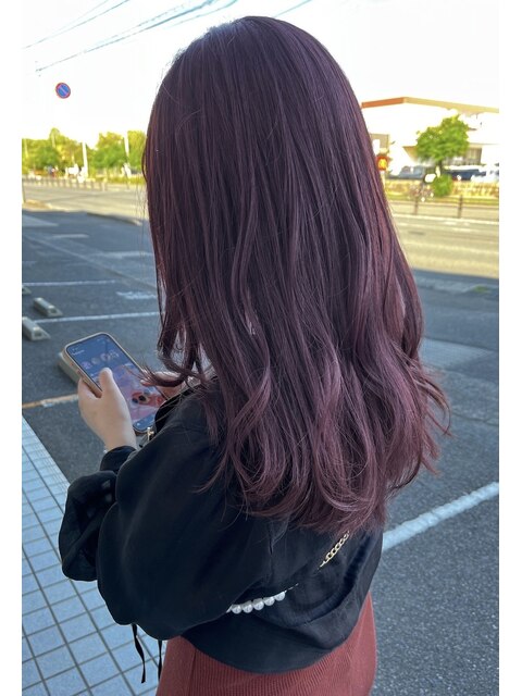 【viewt hair】大人かわいい×ピンクパープル　福山