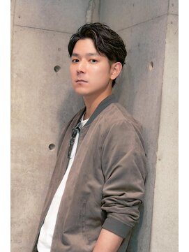 ヘアーズ ベリー 徳庵店(hairs BERRY) BERRYアッシュブラックベリーショートひし形シルエット黒髪小顔