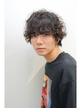 ルックグッドストア タカラヅカ(LOOK GOOD STORE TAKARAZUKA) アッシュブラックウルフ波巻きパーマ0506