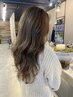 ＊脱白髪染め大人女子に大人気！＊カット+白髪ぼかし艶カラー＋Tr    ￥13800