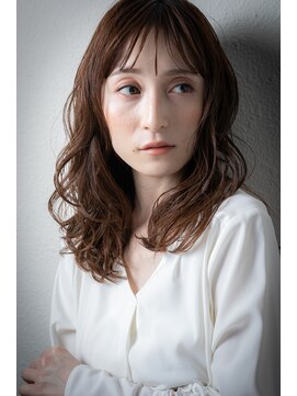 カバーヘア ブリス 戸田公園西口店(COVER HAIR bliss) 乾かすだけ抜け感毛先パーマ韓国風ミディアムv戸田公園30代40代