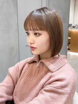 ロンド ブランシュ 錦糸町北口(Lond blanche) 前髪アンブレラカラーこなれミディイメチェンウェーブパーマ