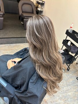 ブレンド 渋谷(BLend) 前髪アンブレラカラーこなれミディイメチェンウェーブパーマ