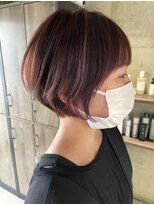 タノ(tano) 伊藤指名人気スタイル★丸みショートボブ★ピンクブラウン