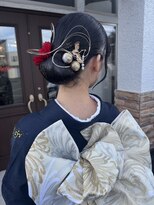 コレットヘアー ザモリオカ(Colette HAIR the MORIOKA)&nbsp;成人式ヘアセット◯タイトなシニヨンスタイル