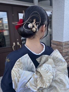 コレットヘアー ザモリオカ(Colette HAIR the MORIOKA) 成人式ヘアセット◯タイトなシニヨンスタイル