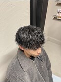 波巻きパーマ
